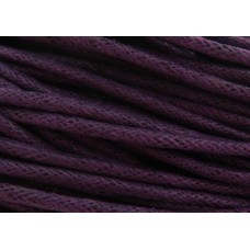 gewachstes Baumwollband, 2mm, lila